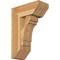 Ekena Millwork Merced Slat Rough Sawn Bracket w/ Offset Brace, Western Red Cedar, 8"W x 18"D x 26"H BKT0806X18X26MRC06RWR - alternate 1